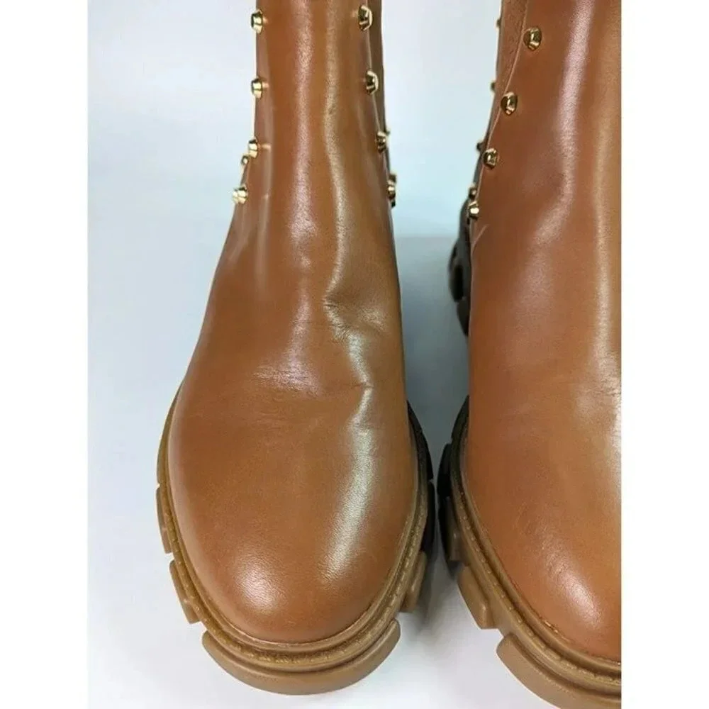 Michael Kors Women's Ridley Studded Lug-Sole Chelsea Booties Size 9 (MSRP $225) - Picture 5 of 12